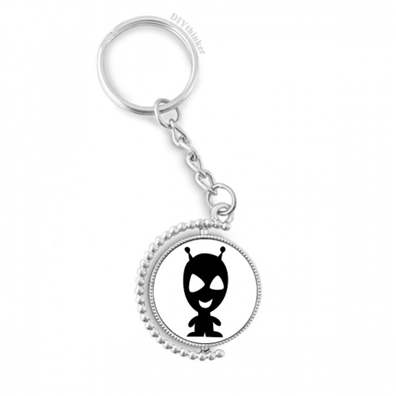 universe alien monster alien rotatable keyholder disc accessories chain clip