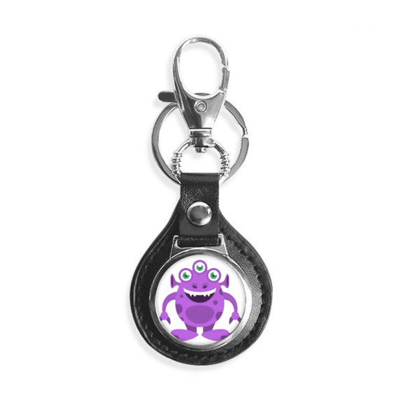 universe alien monster purple alien key link chain keyholder finder hook metal