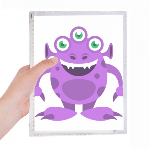 universe alien monster purple alien notebook loose diary refillable journal statiry