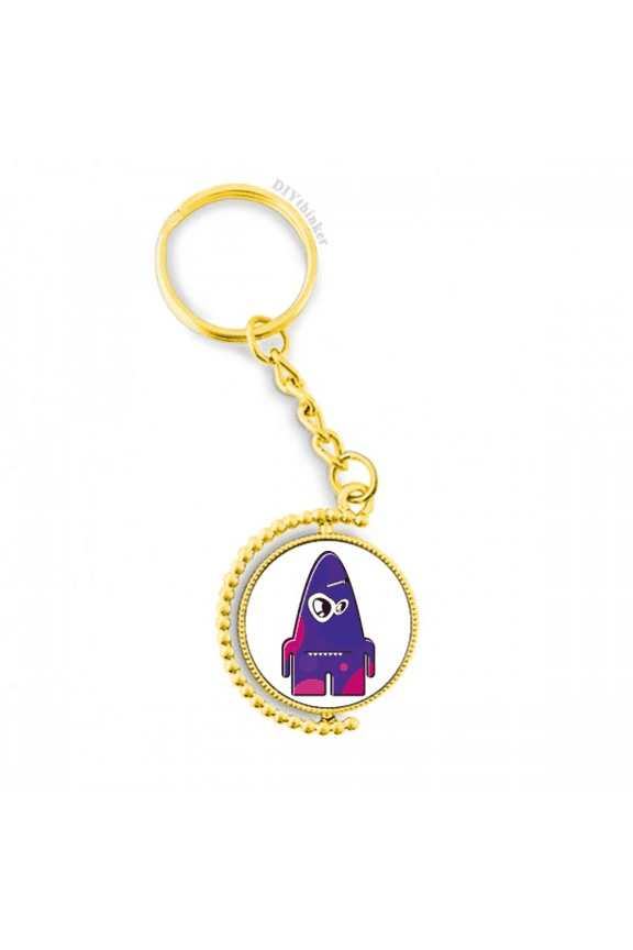 universe alien purple monster metal connector key chain accessory en keyholder