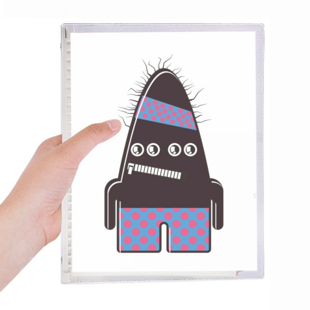 universe and alien black monster notebook loose diary refillable journal statiry