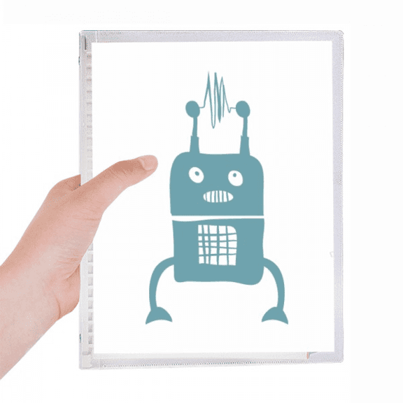 universe and alien robot notebook loose diary refillable journal statiry