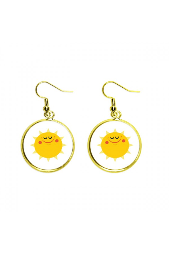 universe and alien sling sun earring dangle en drop earring jewelry woman