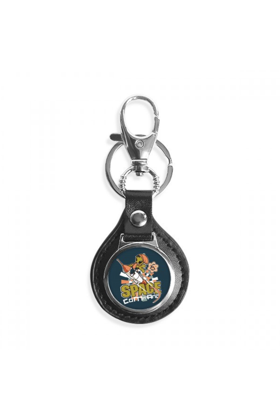 universe and alien spacewalk key link chain keyholder finder hook metal