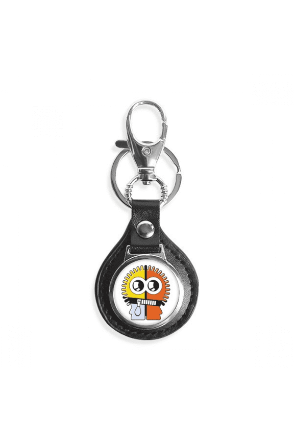 universe and alien tricolor alien key link chain keyholder finder hook metal