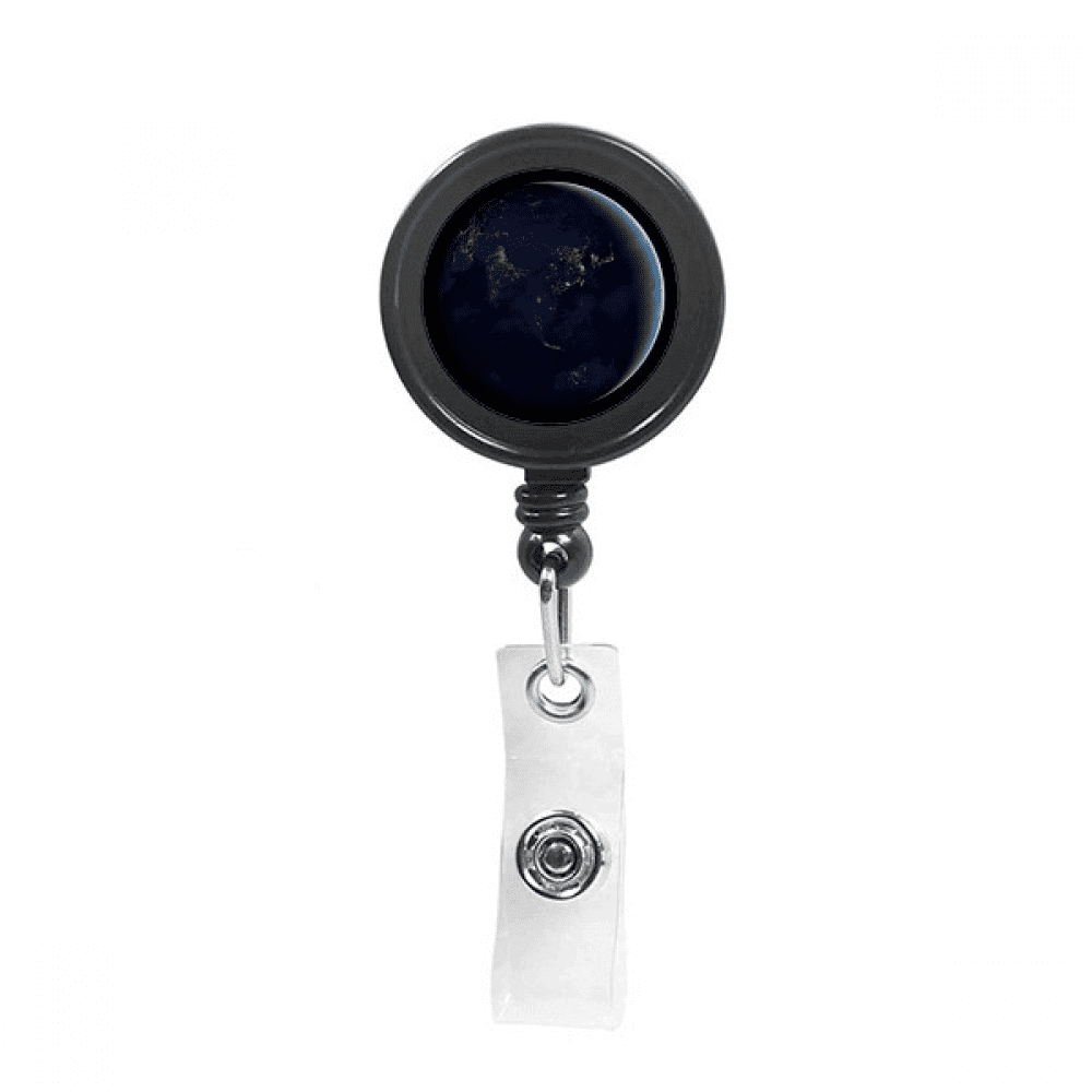 universe spblue planet earth Retractable Keychain Badge Holder ID Badge