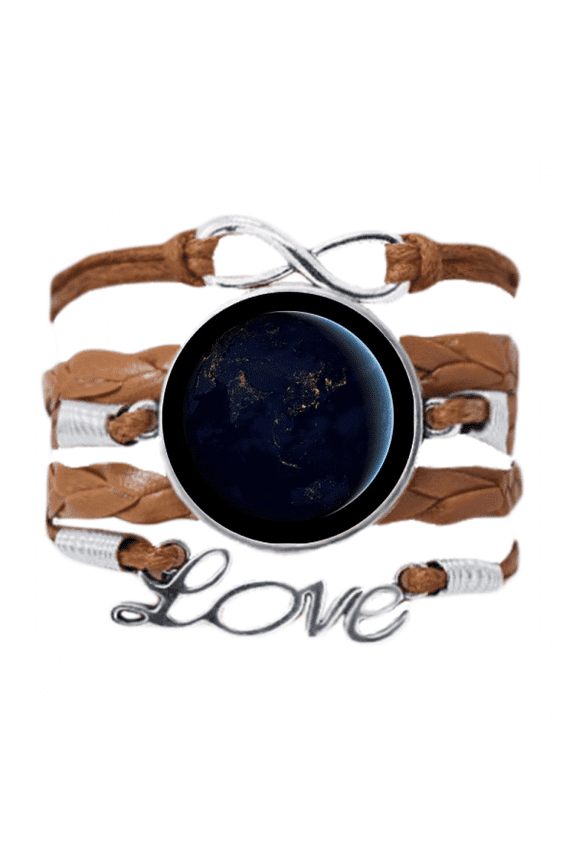 universe spblue planet earth bracelet love chain ornament wristband