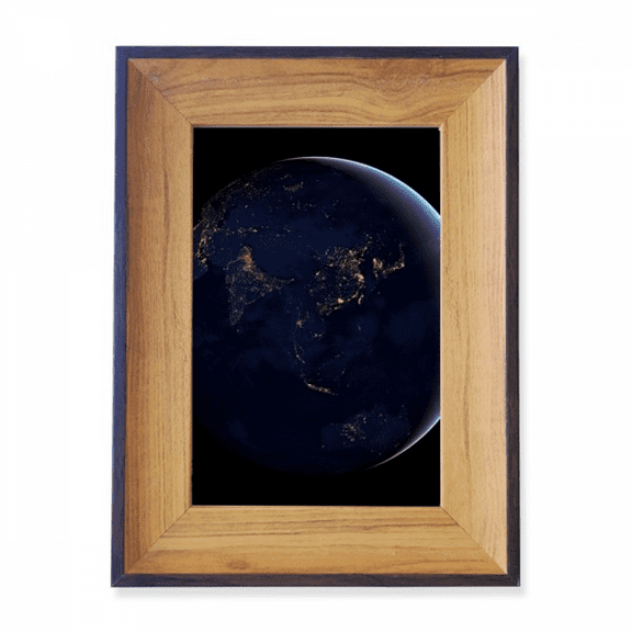 universe spblue planet earth photo frame exhibition display art desktop painting