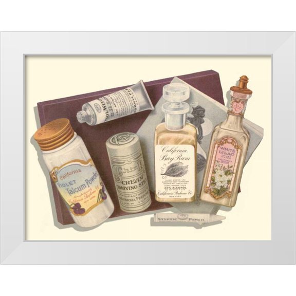 unknown 14x12 White Modern Wood Framed Museum Art Print Titled - Vintage Boudoir II