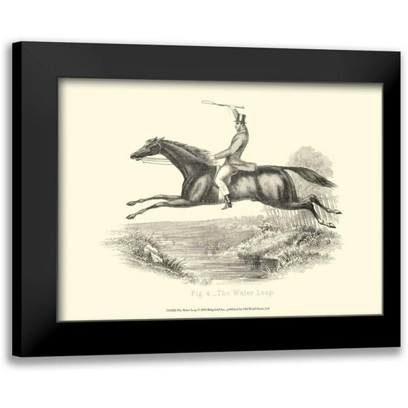 unknown 18x14 Black Modern Framed Museum Art Print Titled - The Water Leap