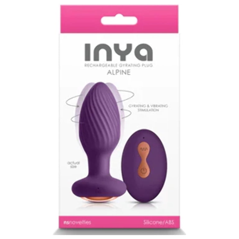 unknown INYA Alpine Rechargeable Gyrating Plug Purple - Walmart.com