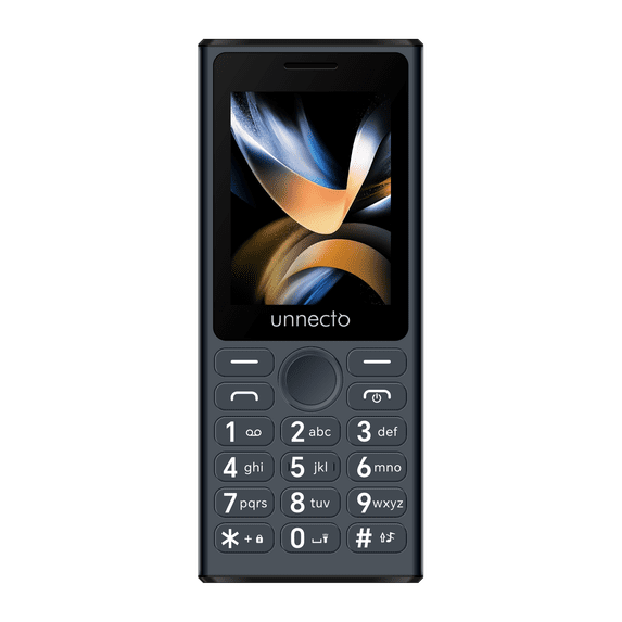 unnecto Bolt F1 | Dual SIM | 4G/LTE | Unlocked | Bluetooth | 2.4” Screen | Large Keypad | International Version | Grey