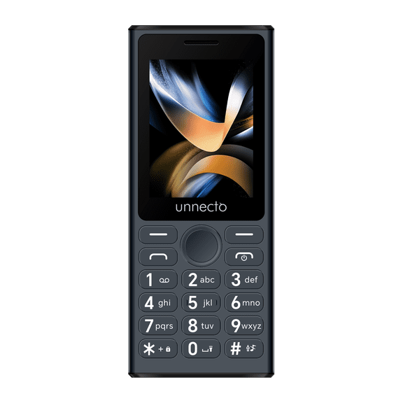 unnecto Bolt F1 | Dual SIM | 4G/LTE | Unlocked | Bluetooth | 2.4 Screen | Large Keypad | International Version | Grey