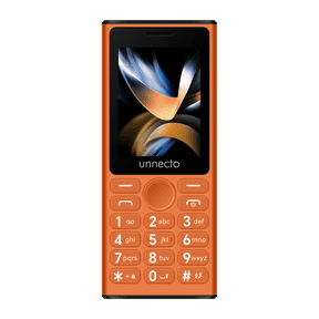 unnecto Bolt F1 | Dual SIM | 4G/LTE | Unlocked | Bluetooth | 2.4 Screen | Large Keypad | International Version | Orange