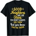 thumbnail image 1 of uote Best Neighbor Neighbor T-Shirt mens t shirt womens t shirt cropped tshirt graphic tshirt black t shirt, 1 of 4