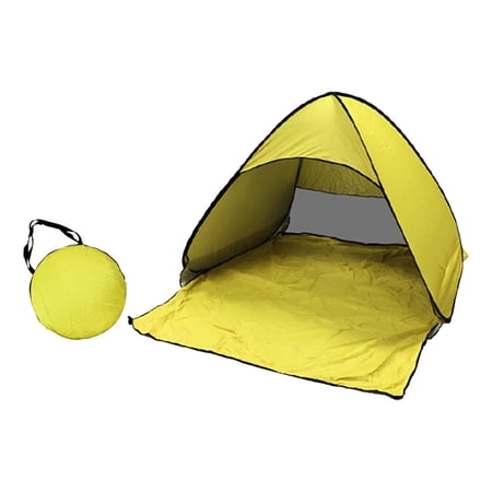 up Tent Beach Tent Beach Sun Protection Lightweight SUN Protection up Quick Cabana for Backyard, Mountaineering, Fishing Yellow