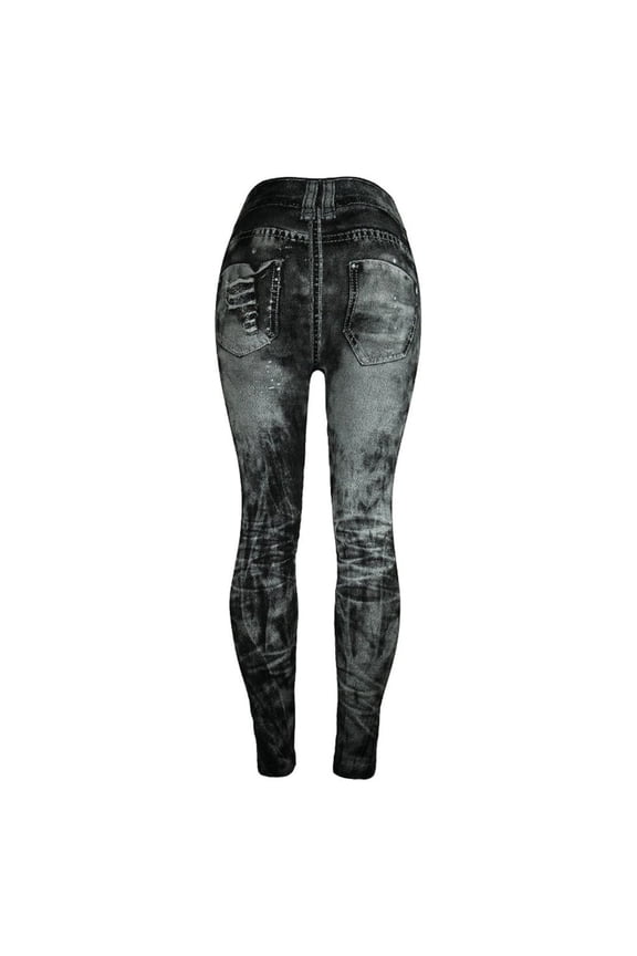 up to 20% off! Hontri Women's Jeans Sale Nine-Minute Coloured Super Women's Slim Pants Hip-up Bottom Bomb Jeans Pants Pants, Grey XL