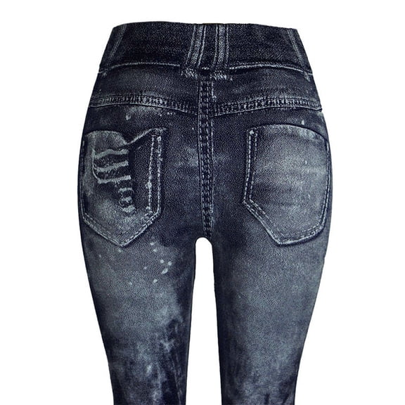 up to 20% off! Hontri Women's Jeans Sale Nine-Minute Coloured Super Women's Slim Pants Hip-up Bottom Bomb Jeans Pants Pants, Navy XL