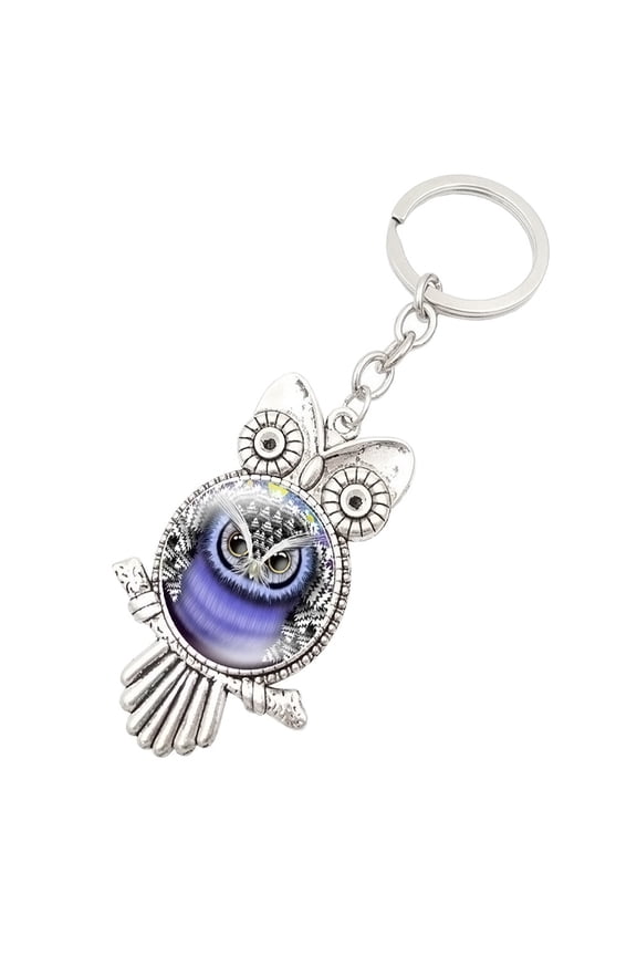 Owl Metal Key chain Glass Key chain As shown up to 30% Off