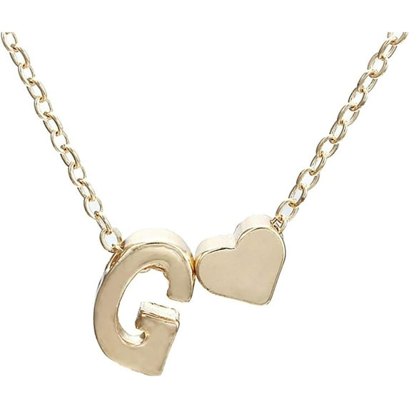 up to 55% off Gold Heart Initial Necklace for Women, Valentines Day Gifts for Women Heart Initial A-Z Necklace Pendant Birthday Gift