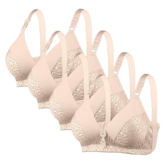 up to 65% off!Sheghy 4PC Cheap Bras under $10 Soft Cup Everyday Bras,Beige M