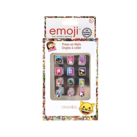 children's emoji press-on nails