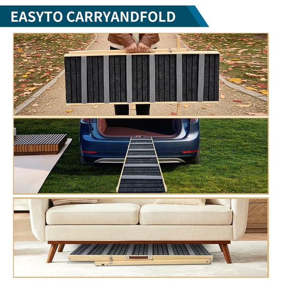 (upgraded) Dog Stairs for Small Dogs and Cats, Dog Ramp for Couch and Bed