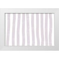 thumbnail image 1 of uplusmestudio 14x11 White Modern Wood Framed Museum Art Print Titled - Lilac Lines, 1 of 4