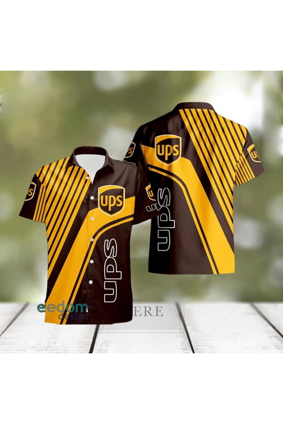 ups Style 8 Logo Brand Design Hawaiian Shirt For Men And Women Gift