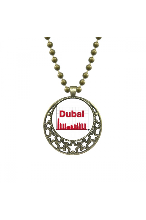 urban outline axis dubai pendant star necklmoon chain jewelry
