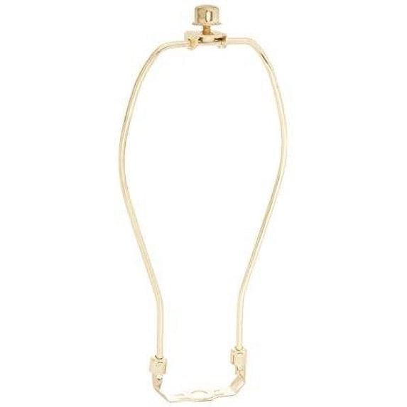 urbanest 7 heavy duty harp fitter for lamp shades with saddle, polished brass