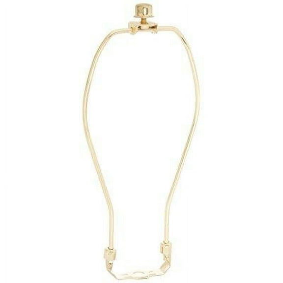 urbanest 7 heavy duty harp fitter for lamp shades with saddle, polished brass