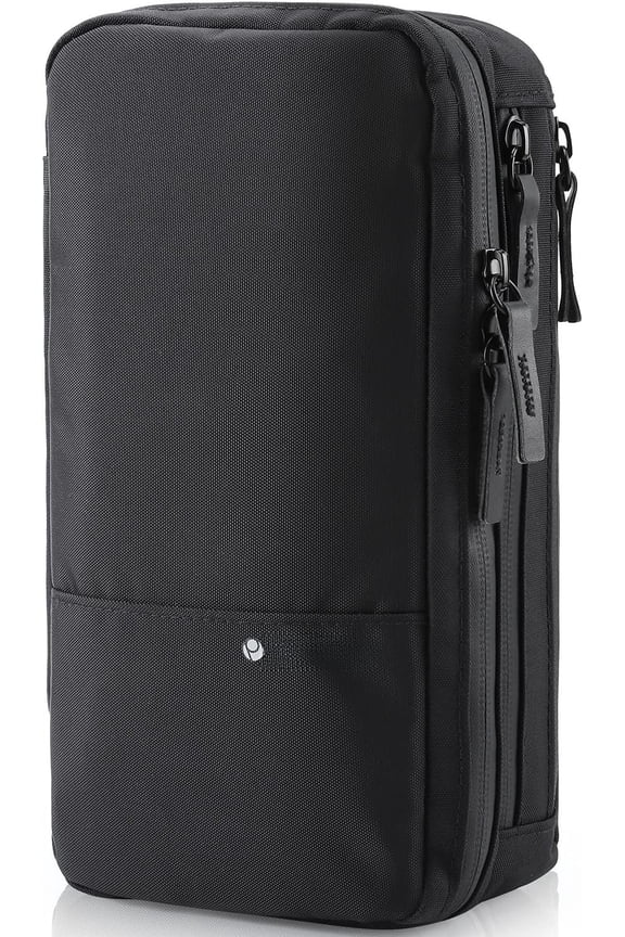 urevave Comact Mens Toiletry Travel Bag, Mens Do Kit for Travel Waterroof, Wash ouch Black