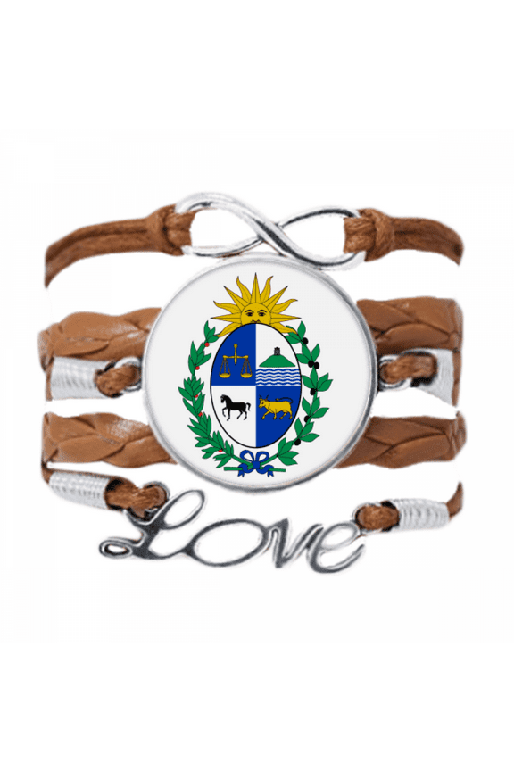 uruguay south amenational emblem bracelet love chain ornament wristband
