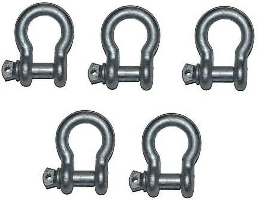 us type galvanized bow shackle with over size pin for anchor, towing ...