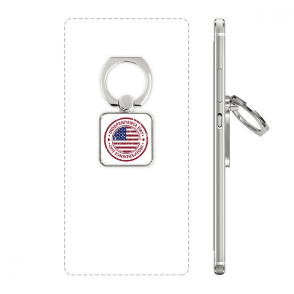 usa independence day flag red postmark square cell ph  stand holder bracket universal support