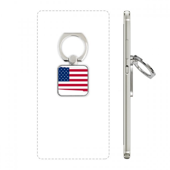 usa national flag north america country square cell ph stand holder bracket universal support