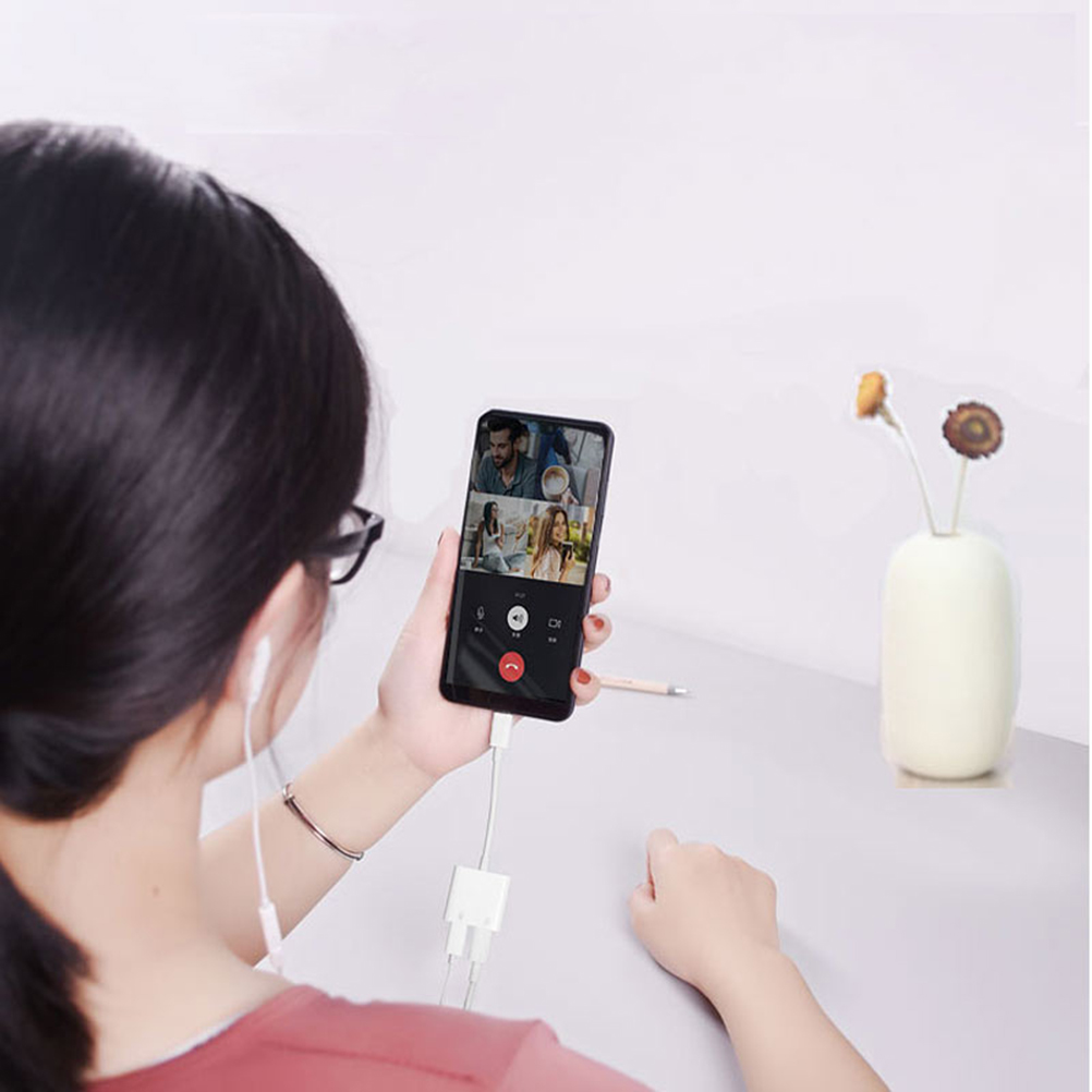 usb c headphone adapter 2 In 1 Typec To 3.5mm Digital Audio Patch Cord