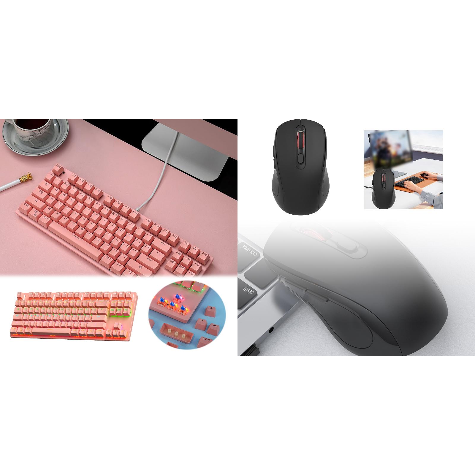 usb keyboard and mouse combo with Side Buttons with Windows Mac
