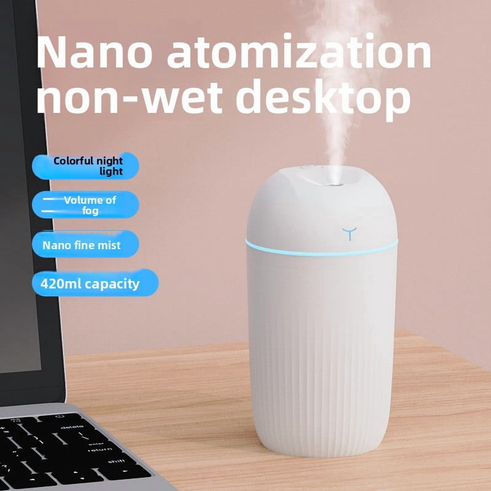 usb small portable silent mini humidifier, colorful night light ...