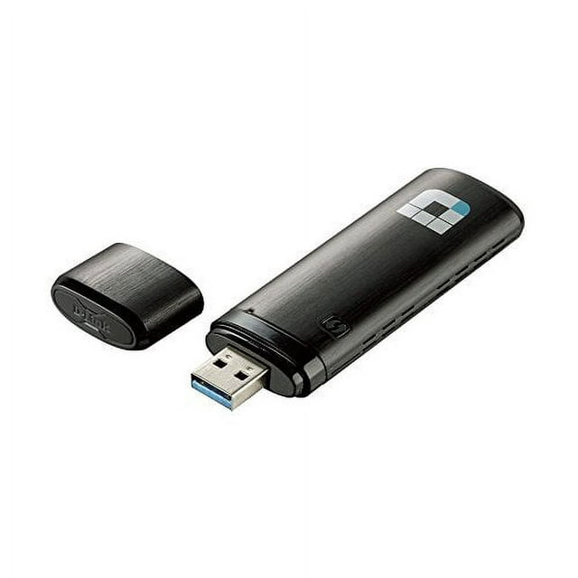 used D-Link DWA-182 Wireless AC1200 Dual Band USB Adapter with Cradle