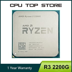 used3 R3 2200G processor 3.5GHz 4-Core 4-Thread LGA AM4 CPU