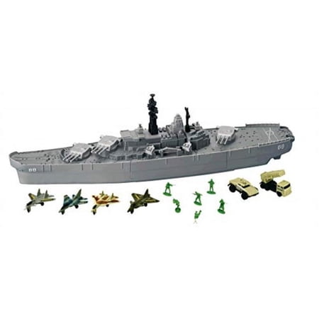 Battleship Combat Playset with Aircraft and Vehicles