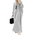 thumbnail image 1 of utcoco Womens Striped Long Sleeve Dress Casual Loose Shirt Dress, 1 of 4
