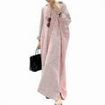 thumbnail image 1 of utcoco Womens Striped Long Sleeve Dress Casual Loose Shirt Dress, 1 of 4