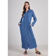 thumbnail image 1 of utcoco women's casual button long sleeve denim maxi skirt, 1 of 4
