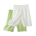 thumbnail image 1 of uublik 2 Pack Girls Shorts for Under Dresses Size 2T-12 Cartwheel Shorts Girl Bike Shorts Kids Biker Under Dress Dance Shorts Girls Clothes Green, 1 of 4