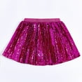thumbnail image 1 of uublik Aline Skirts for Girls Hot Pink Sequin Skirt Birthday Holiday Party Girls Short Skirt Size 2T-12, 1 of 3