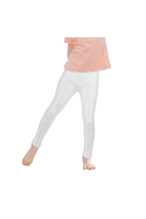 Baby Leggings Glossy Hot Gold High Elasticity Breathable Fashion Fitness Solid Colour Sports Long Pants