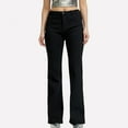 thumbnail image 1 of uublik Bell Bottom Jeans for Women Plus Size High Rise Loose Straight Denim Pants, 1 of 5